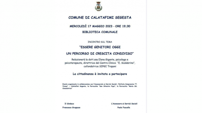 Calatafimi, incontro sul tema 