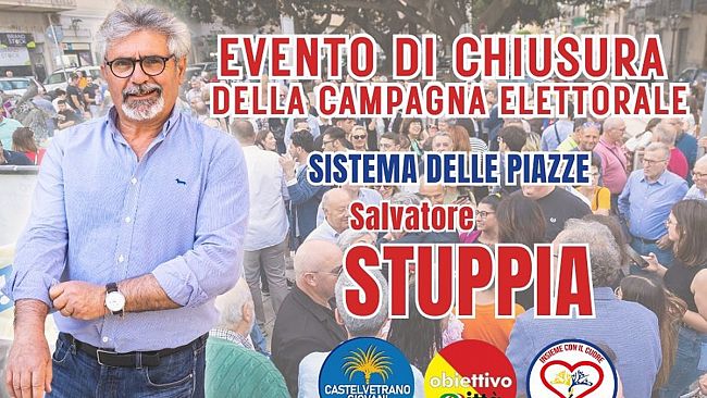 Il dottor Salvatore Stuppia chiuderà la campagna elettorale questa sera nel Sistema delle Piazze