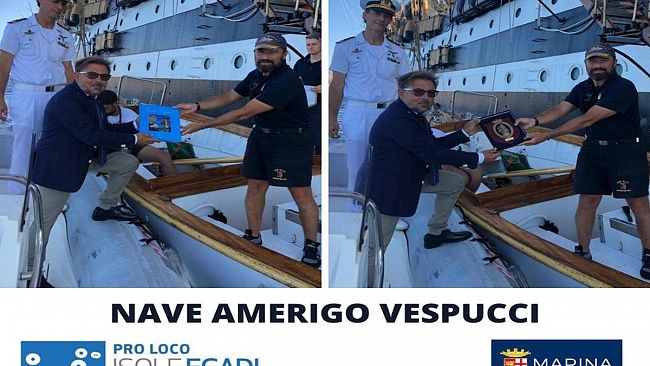 La Pro Loco Isole Egadi da il benvenuto alla nave Amerigo Vespucci