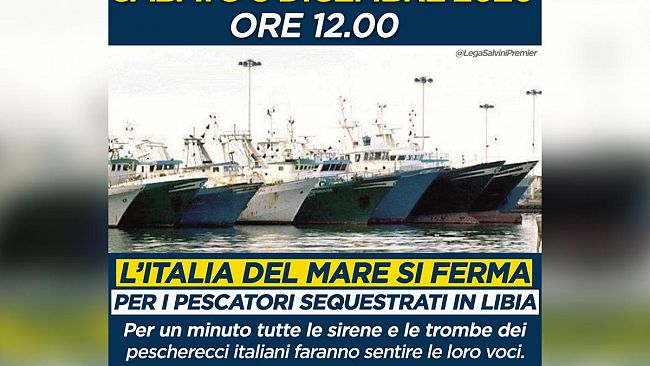 Pescatori sequestrati a Bengasi, “L’Italia del mare si ferma”