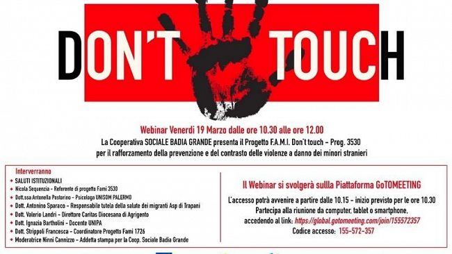 La cooperativa sociale Badia Grande presenta il webinar “Don’t touch”