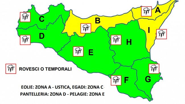 ​Meteo in miglioramento ma ancora piogge e temporali in provincia di Trapani