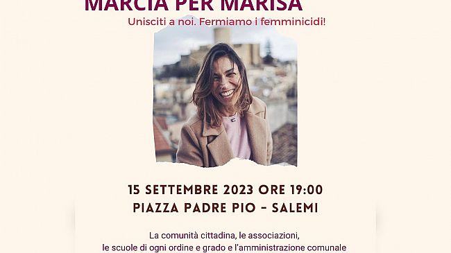 Marcia per Marisa. Unisciti a noi. Fermiamo i femminicidi!