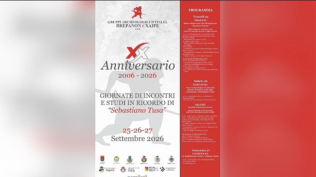 I Gruppi Archeologici Drepanon di Trapani e Xaipe di Salemi celebrano il 20° anniversario dalla nascita