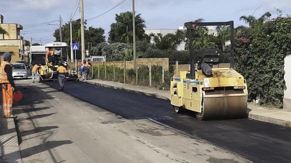 Riprendono i lavori di manutenzione stradale nel territorio di Marsala. Interventi ad Amabilina e in periferia