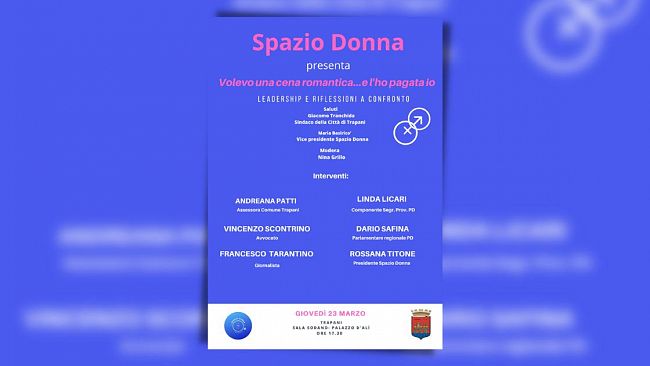 Spazio Donna: a Trapani il 23 marzo