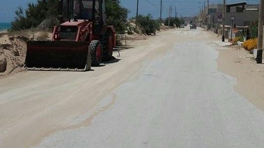 CAMPOBELLO – Al via oggi l’intervento di rimozione della sabbia dal lungomare di Tre Fontane