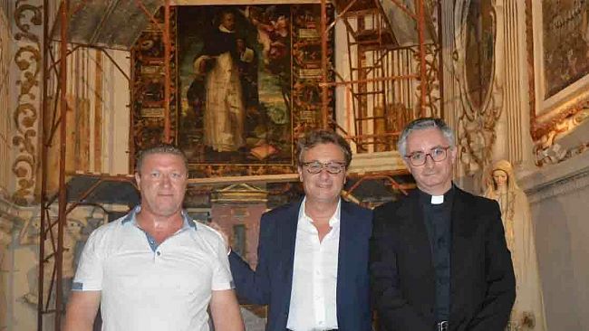 Castelvetrano, dopo 60 anni una tela torna nella cappella della chiesa di San Domenico