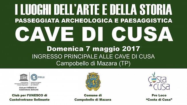 Passeggiata archeologica e paesaggistica alle Cave di Cusa il 7 maggio