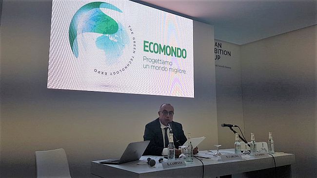 Il Presidente del Distretto della Pesca Nino Carlino alla Fiera Ecomondo