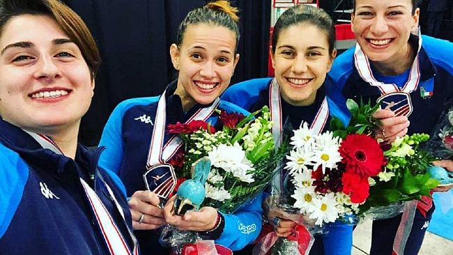 Loreta Gulotta con la squadra di sciabola conquista il bronzo a Salt Lake City
