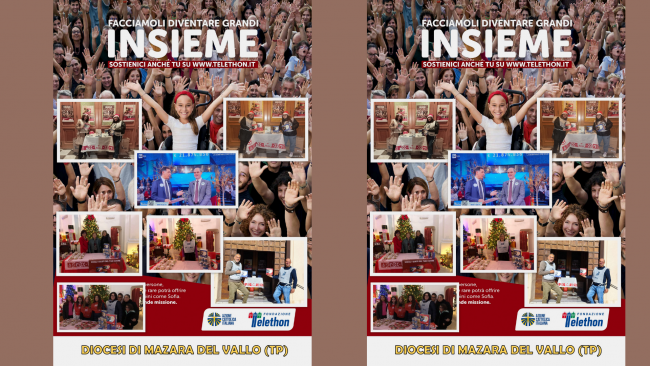 Azione Cattolica Mazara ha organizzato stand in piazza e nelle parrocchie per supportare Telethon 