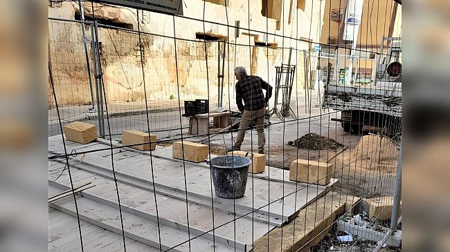 Marsala, avviata la sistemazione di via A. De Gasperi, sede di un ipogeo