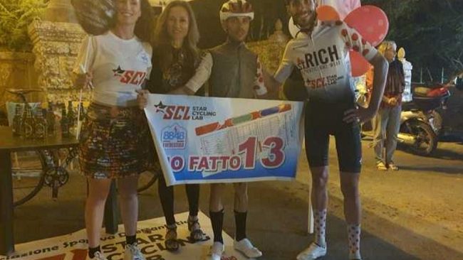 Gianpaolo Di Stefano ce l'ha fatta! Scalato Monte Erice per ben 13 volte