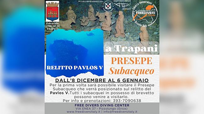 Trapani, torna la Natività subacquea