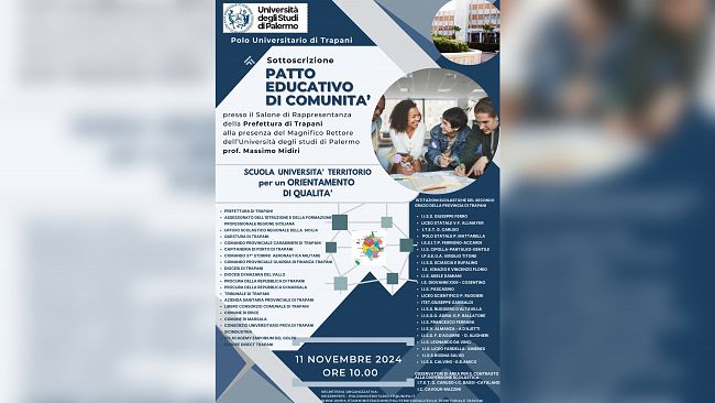 Prefettura di Trapani, sottoscrizione nuovo patto per l'orientamento 