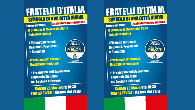 Mazara, Amministrative, sabato 23 marzo incontro: 