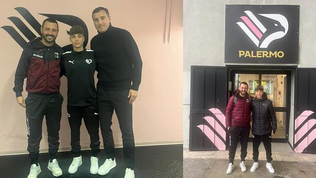 ​Alberto Sabella nelle scuderie della società del Palermo