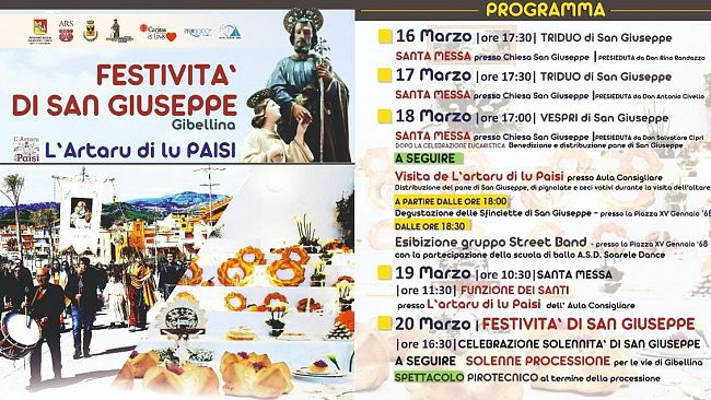 Gibellina, tornano i festeggiamenti per la festa di San Giuseppe