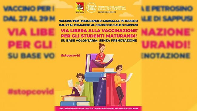 Vaccino per i maturandi di Marsala e Petrosino