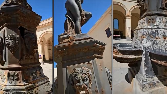 ​Trapani. Perde pezzi la fontana di Afrodite