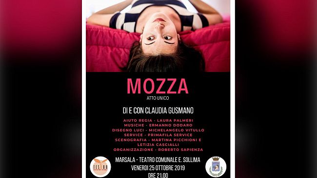 L’attrice Claudia Gusmano in scena al Teatro “E. Sollima” di Marsala