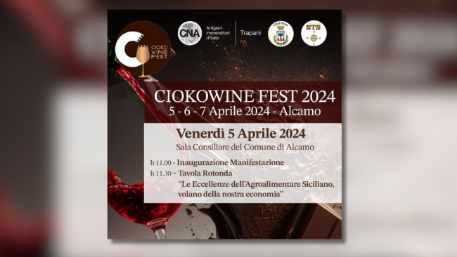 Eventi: Cna Trapani, al via il Ciokowine Fest 2024 ad Alcamo