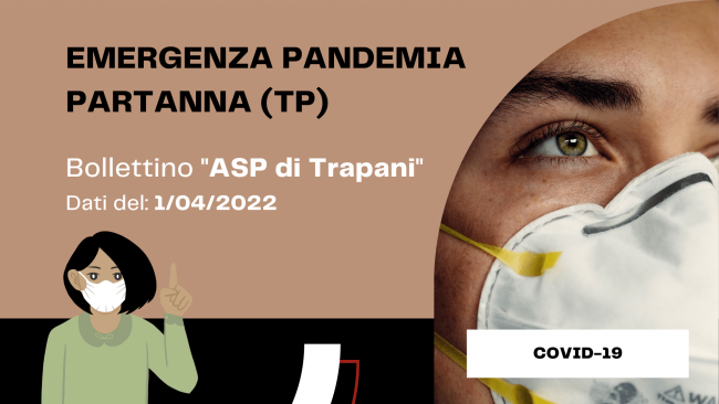 Covid-19. Bollettino ASP del 1 aprile 2022