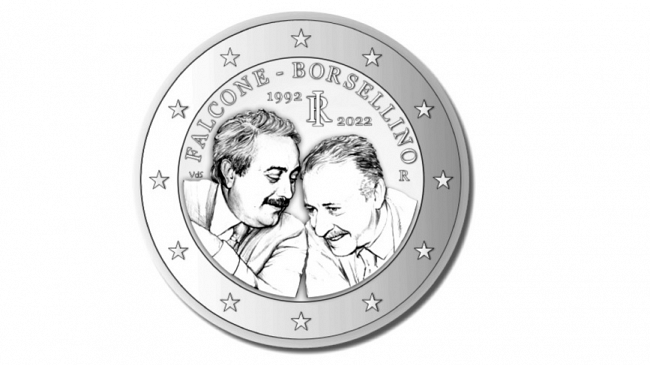 Dal 2 gennaio 2022 nuove monete da 2 euro: saranno ritratti Falcone e Borsellino
