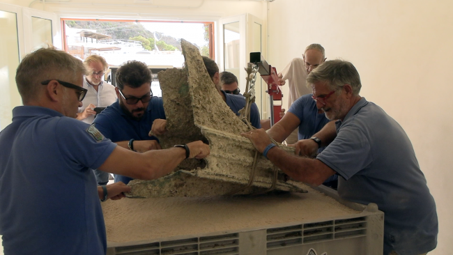 Trasferito a Levanzo un rostro della Battaglia delle Egadi