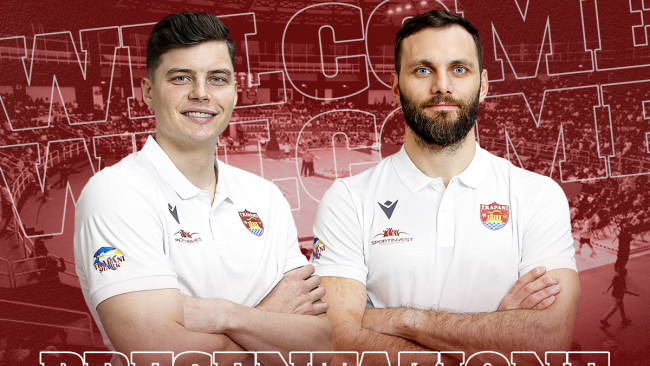 Trapani Shark, Gentile e Alibegovic presentati prima della gara con Trieste