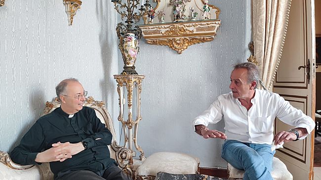 Anniversario dalla nascita della Diocesi di Trapani , incontro tra il sindaco e mons. Frisina