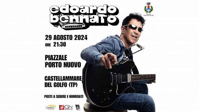 Castellammare del Golfo, attesa per il concerto di Edoardo Bennato