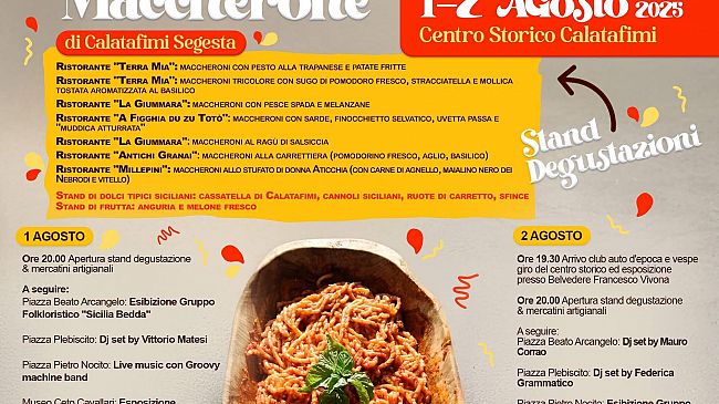 Calatafimi, stasera ultima serata per la sagra del Maccherone
