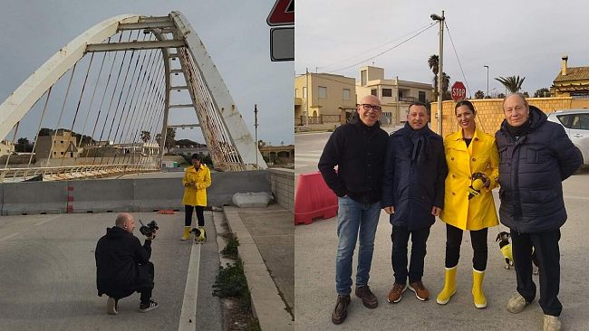 La questione del ponte sul fiume Arena approda a “Striscia la notizia” 