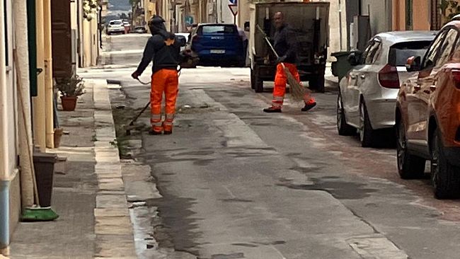 Paceco. Interventi di pulizia in via Archimede e nel Giardino della Legalità