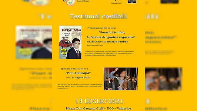 Valderice, domani uno spettacolo dedicato al giudice Rosario Livatino