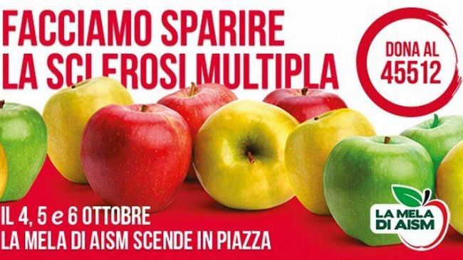 Torna nelle piazze “la mela di Aism” per finanziare la ricerca