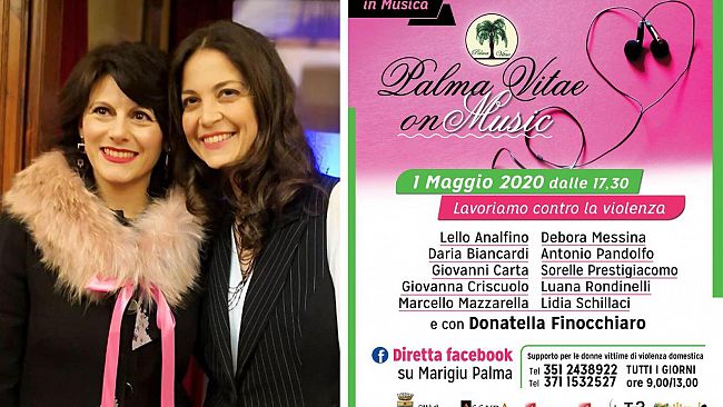“Palma Vitae OnMusic”: il Primo Maggio cantanti e attori si esibiranno on line contro la violenza di genere