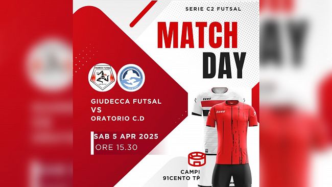 Giudecca Futsal vs Oratorio C.D.: Match Day di Serie C2 Futsal a 91cento