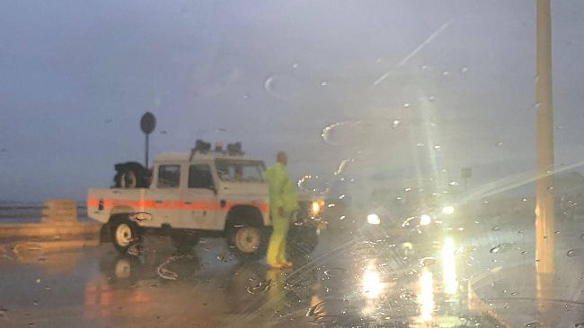 Trapani travolta dal maltempo, pioggia e vento record