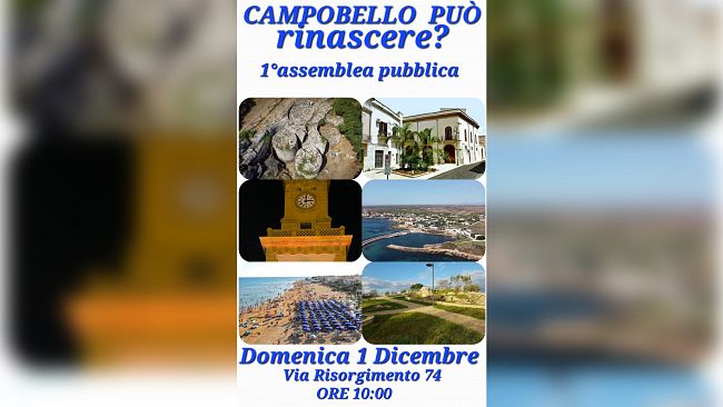 Campobello, in programma il 1^ dicembre assemblea cittadina per fare il punto sulla situazione amministrativa del Comune