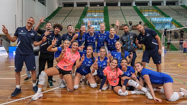 Il derby se lo assicura l'Enodoro Marsala Volley, 3-0 alla Albaverde CL