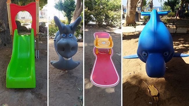 Castellammare: nuovi giochi per bambini alla villa comunale Regina Margherita