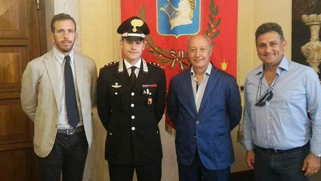 In visita al Palazzo Municipale  il nuovo comandante della Compagnia Carabinieri, Marco Cirillo