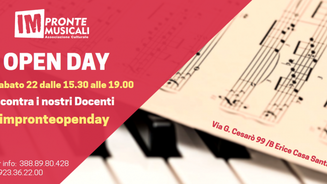 Impronte Musicali apre le porte al pubblico. Open day per conoscere i nuovi corsi a disposizione