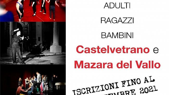 Al via le iscrizioni ai corsi di teatro di Bonagiuso a Castelvetrano e Mazara