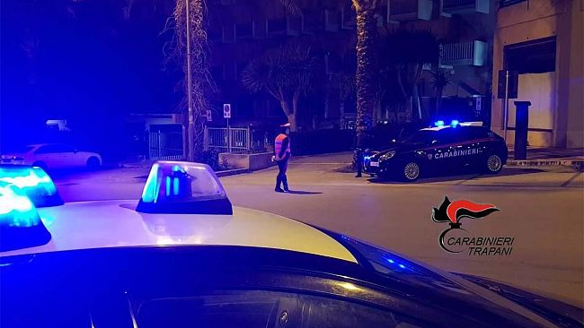 Trapani, controlli movida: 2 denunciati da Carabinieri
