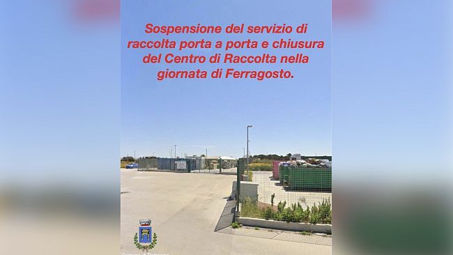 Petrosino. Ferragosto, stop alla raccolta porta a porta: il servizio riprenderà lunedì 17 agosto