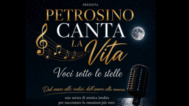 Petrosino, questa sera “Voci sotto le stelle”: la vita raccontata attraverso la musica